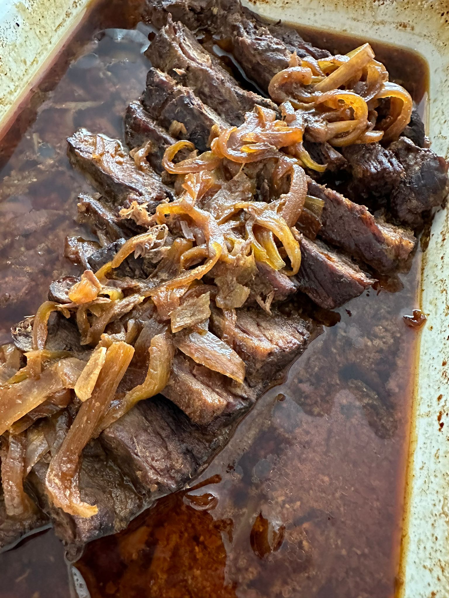 Brisket with honey mustard and Caramelized onions - CARNICERY