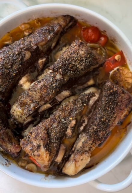 Easy mouthwatering baked flanken - CARNICERY