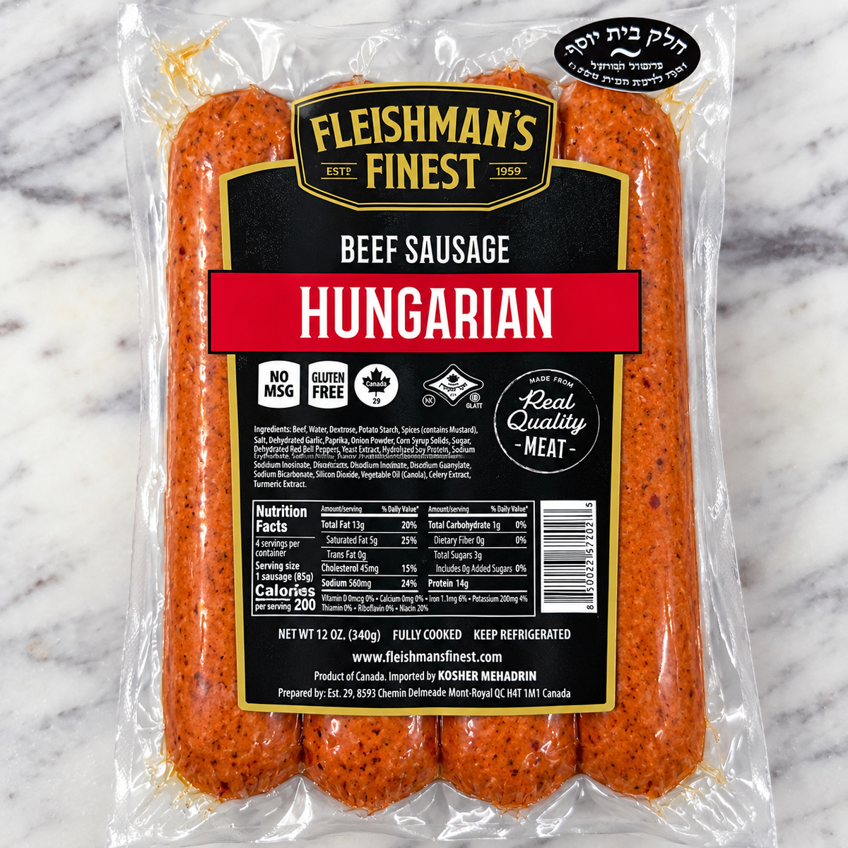 Fleishman's Hungarian Beef Sausage
