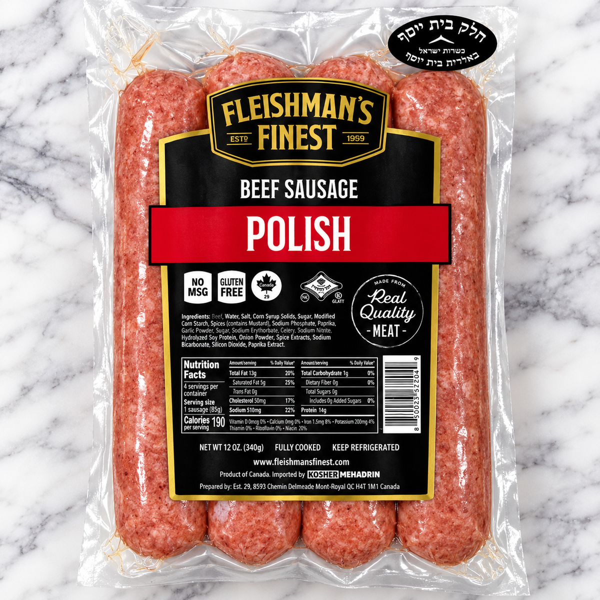 Fleishman's Polish Beef Sausage
