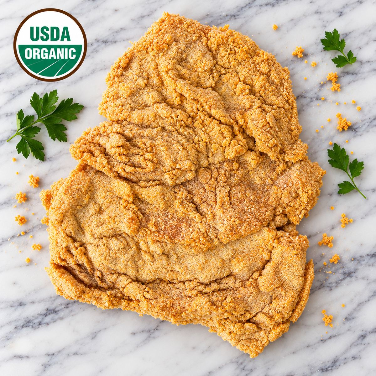 Organic Chicken Schnitzel Breaded– Ready to Cook