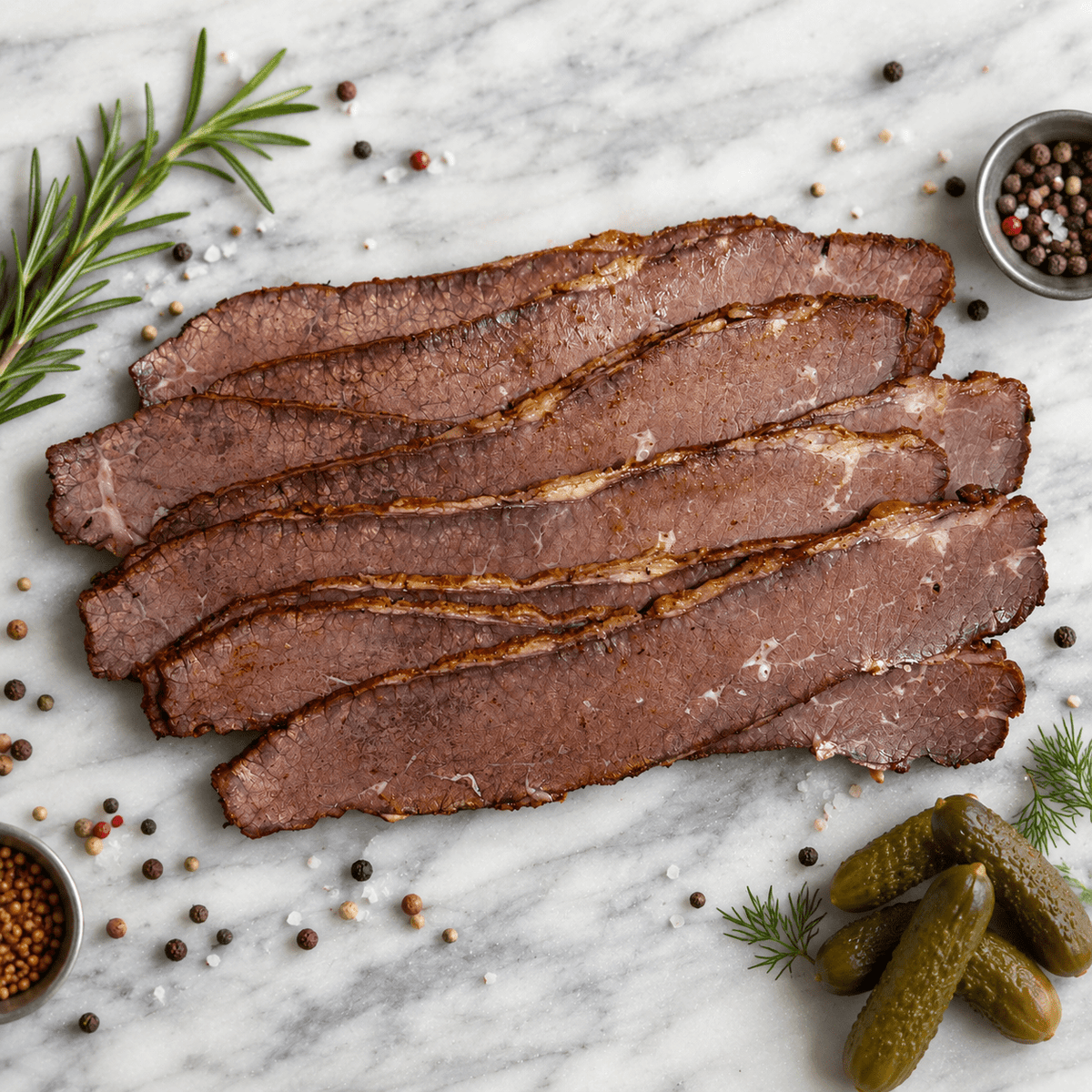 Brisket Pastrami – In - House Made (Clean Label, No Preservatives Added) - CARNICERY