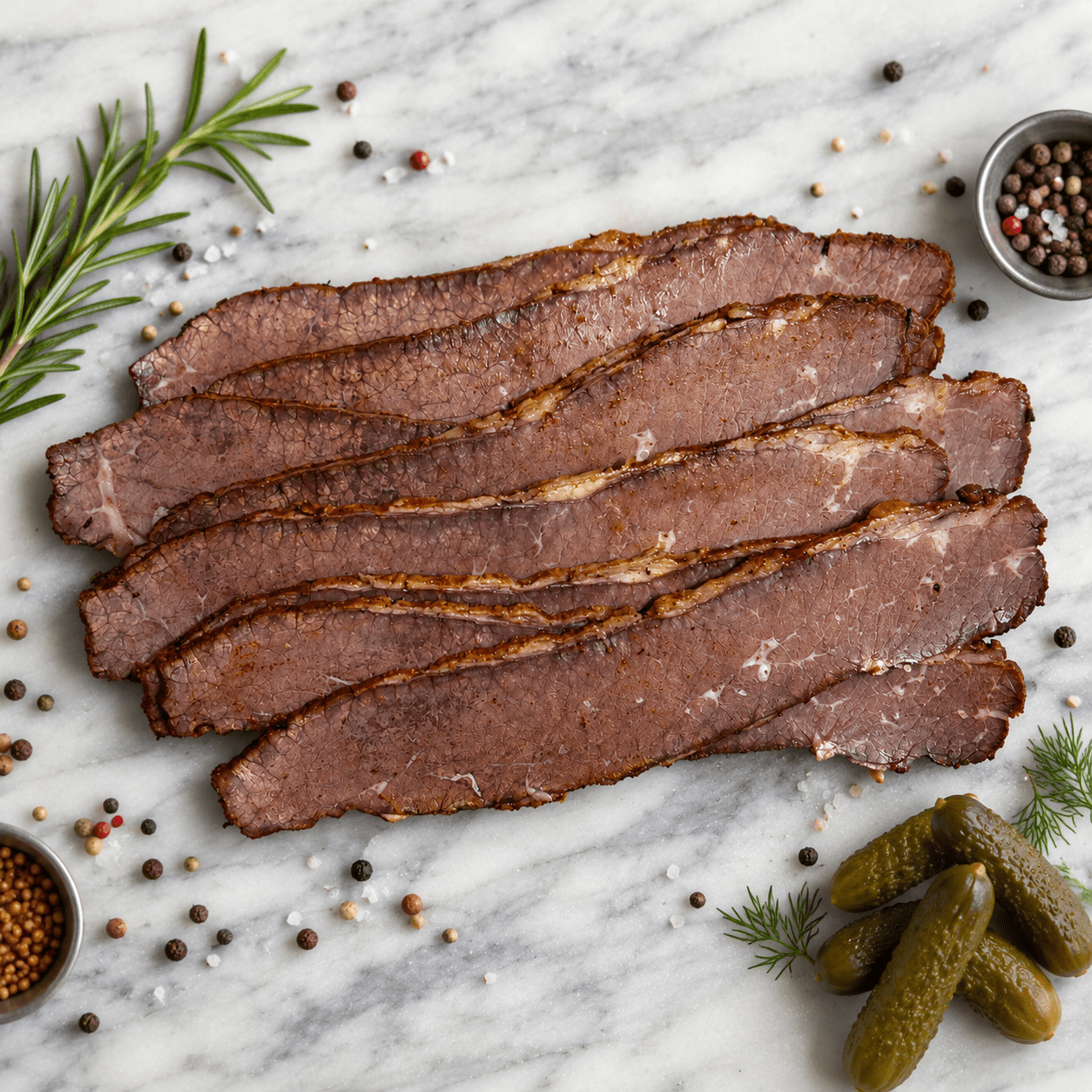 Brisket Pastrami – In - House Made (Clean Label, No Preservatives Added) - CARNICERY