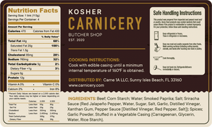 Chorizo Spicy Sausage (Additive Free Sausages) Chalak BY - CARNICERY