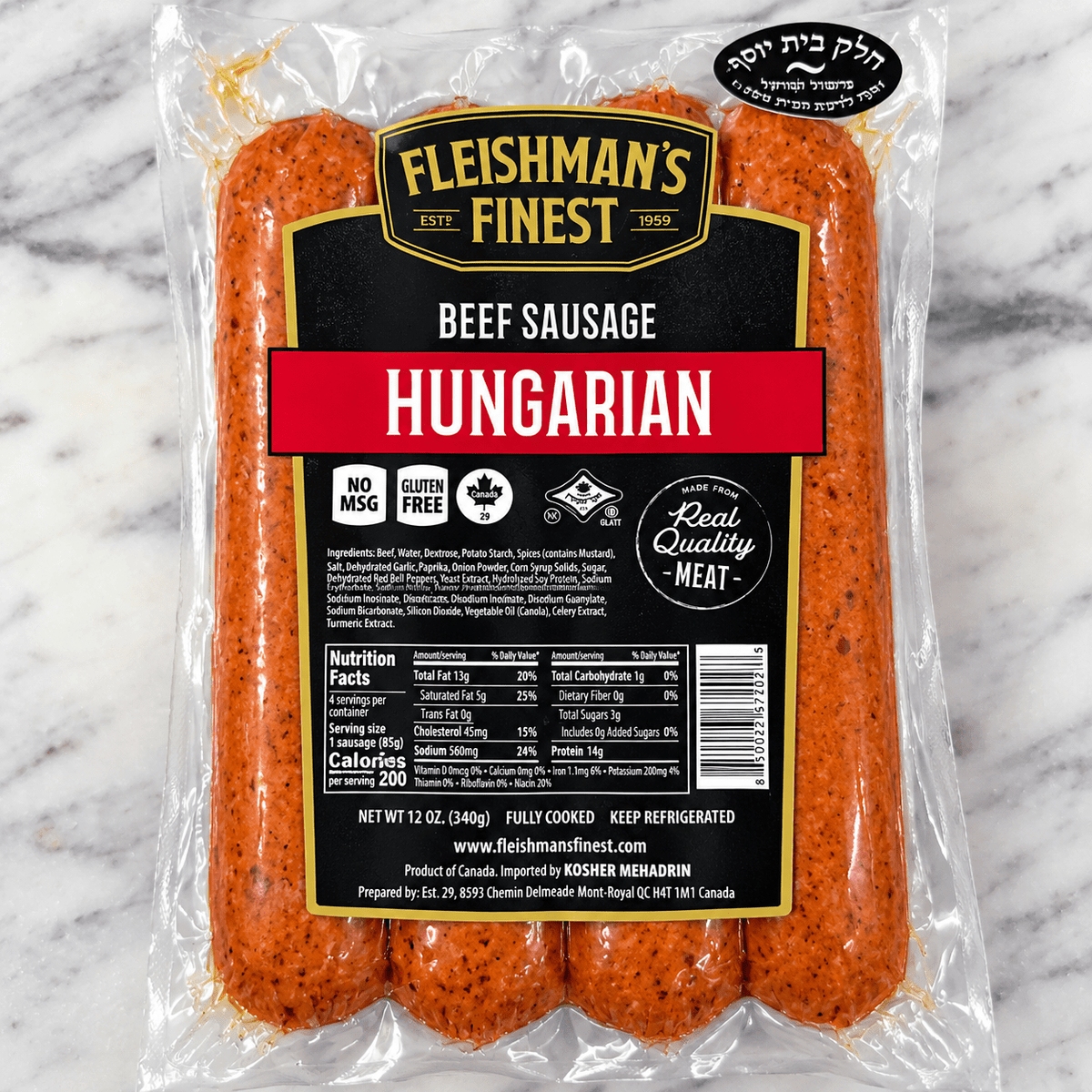 Fleishman's Hungarian Beef Sausage - CARNICERY