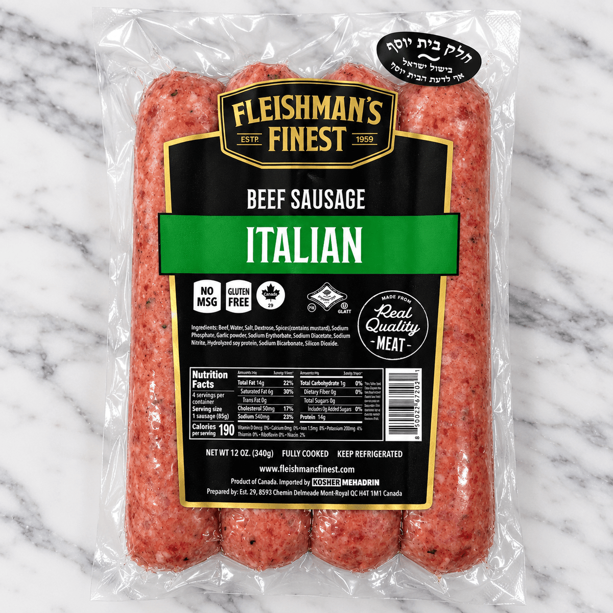 Fleishman's Italian Beef Sausage - CARNICERY