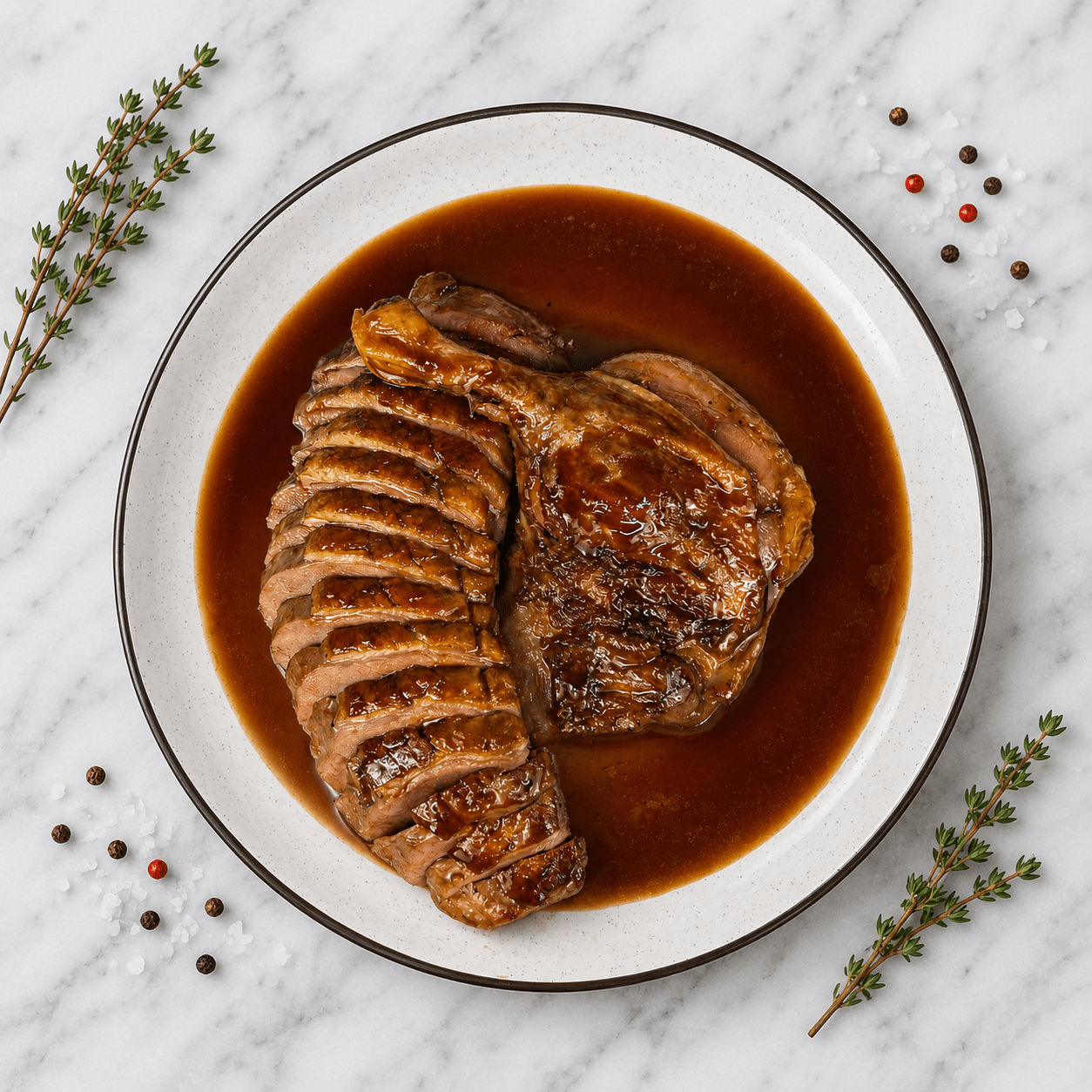 Half Duck with Pomegranate Glaze - CARNICERY