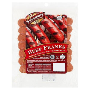 Hot Dogs Beef Franks 12 oz. Solomons - CARNICERY