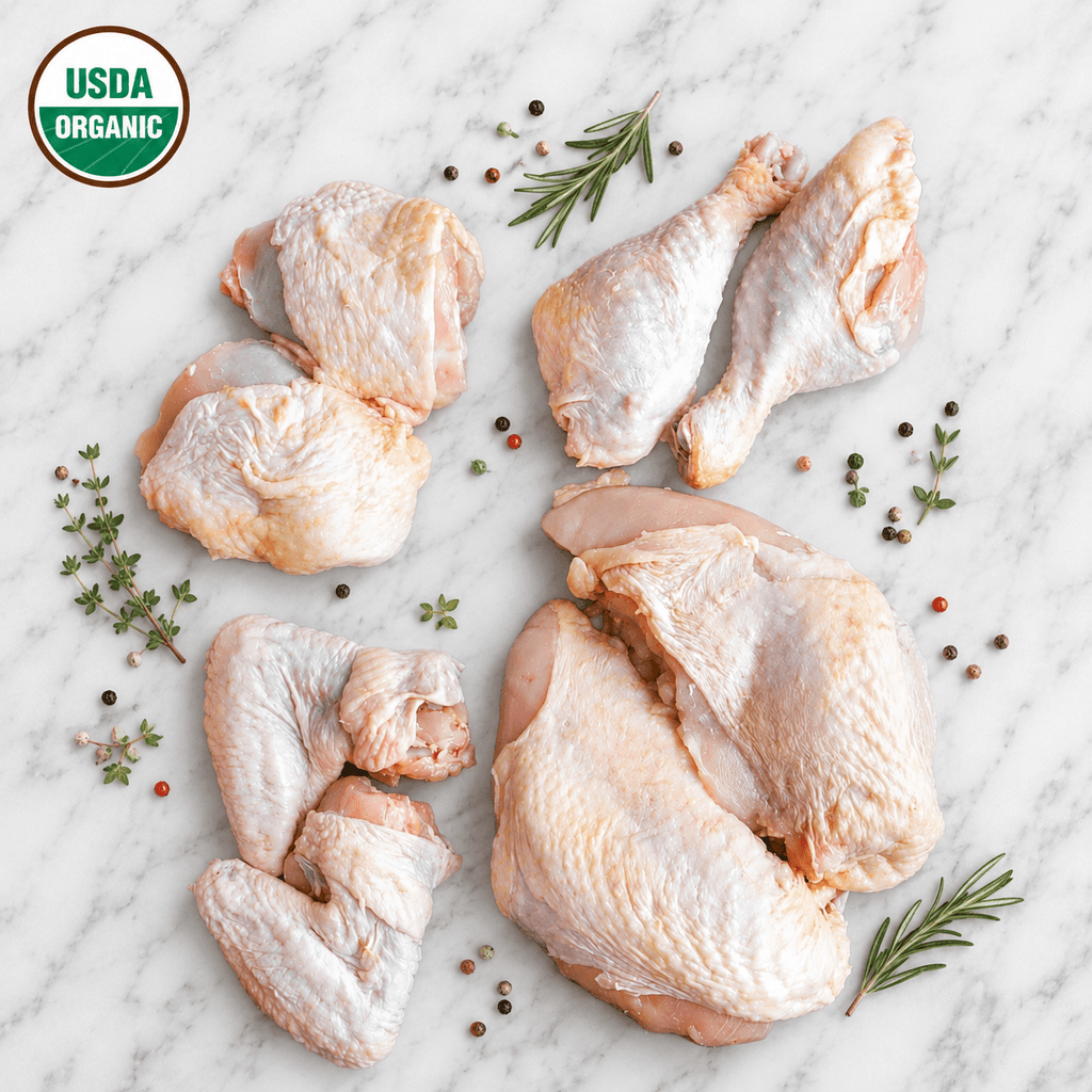 Organic Chicken cut 1/8. Free Range - CARNICERY