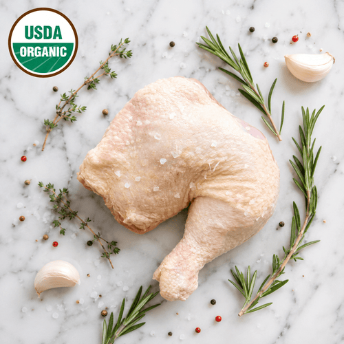 Organic Chicken Leg Quarters Free Range. - CARNICERY