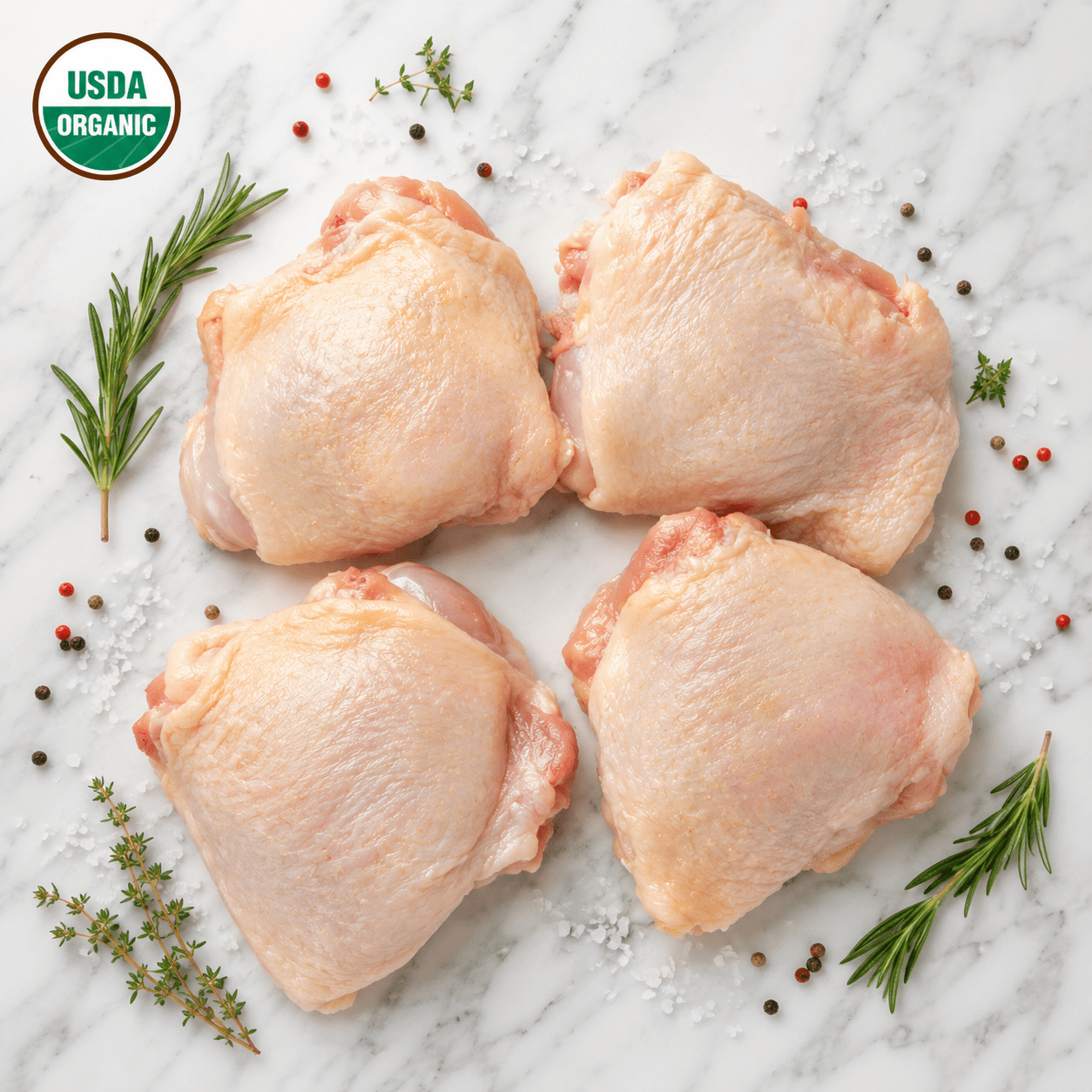 Organic Chicken Thighs. Free Range - CARNICERY