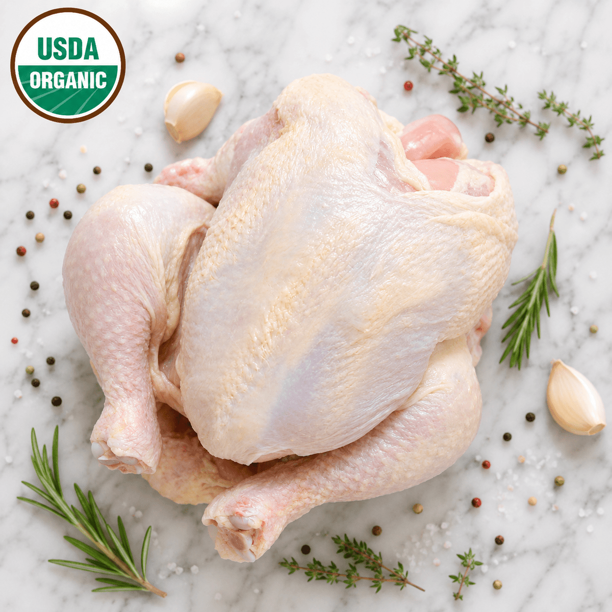 Organic Chicken Whole (pollo entero) Free Range - CARNICERY