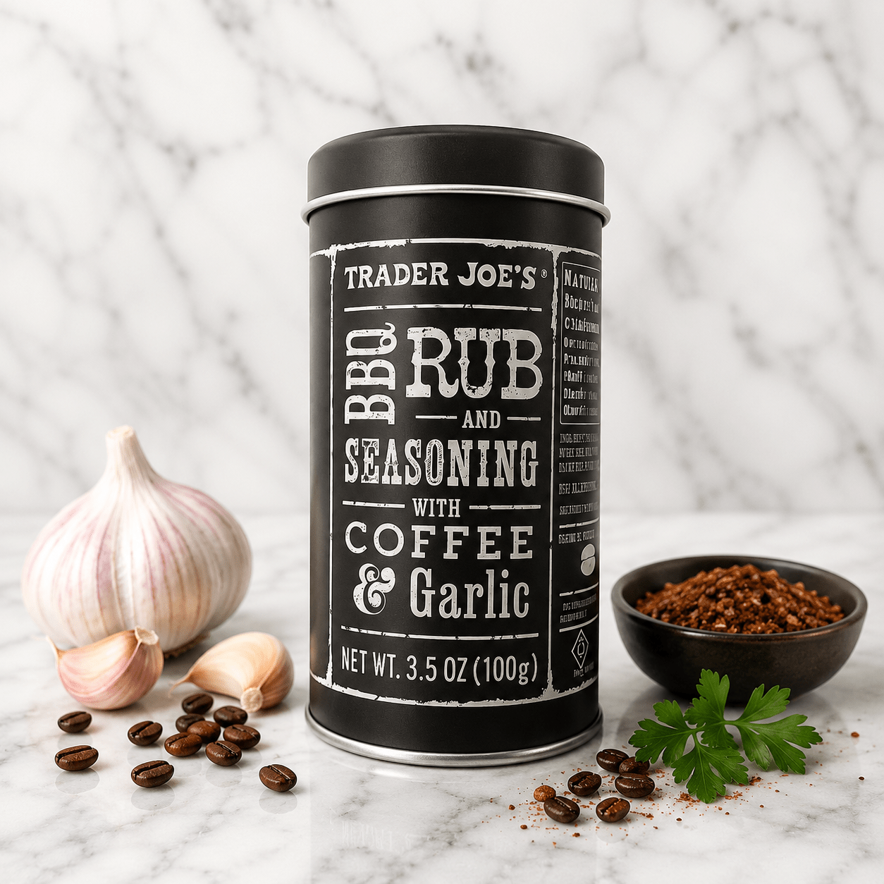 Trader Joe's Coffee & Garlic BBQ Rub - CARNICERY