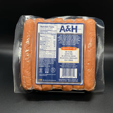 Cargar imagen en el visor de la galería, A&amp;H Uncured No Nitrate Added Beef Hot Dog 12 OZ. - CARNICERY
