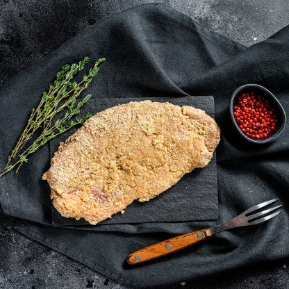 Beef Schnitzel Ready to cook, Milanesa de Res Empanizada. - CARNICERY